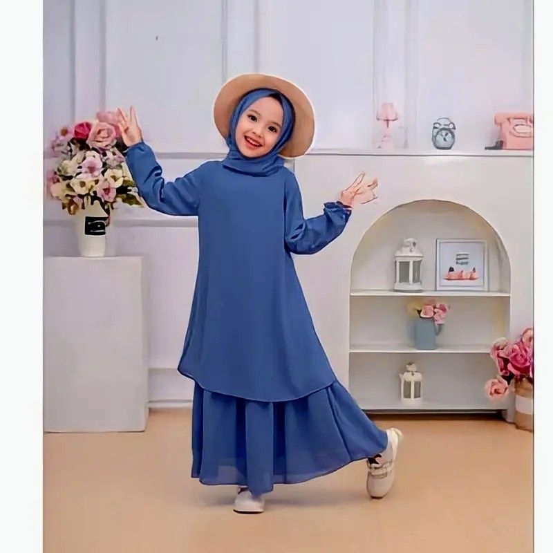 Gamis malaysia anak cerruty babydoll/malay dress
