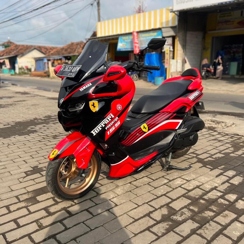 Fullbodi model Predator motif Merah Ferrari utk Nmax old & Nmax new
