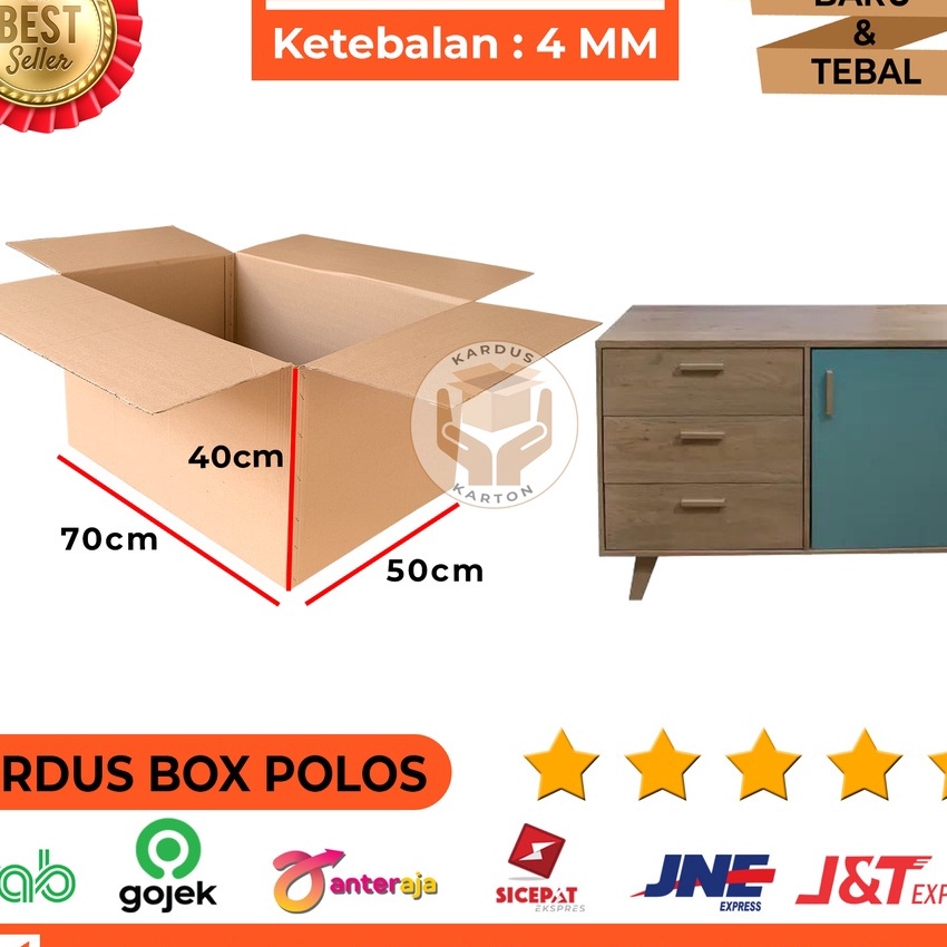 

KP8 Kardus Polos Karton Box Packing 7x5x4 Cm Single Wall Jumbo