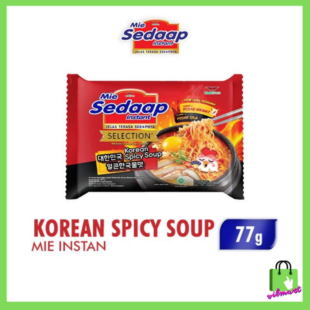 

Sedaap Mie Instan Korean Spicy Soup 77 gr