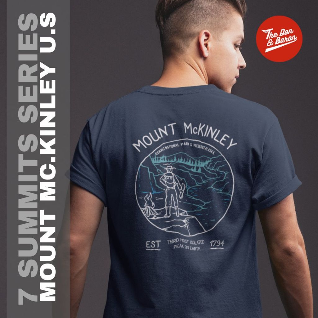 Kaos Seven Summit of the World Vintage Retro Mc Kinley Denali Mountain
