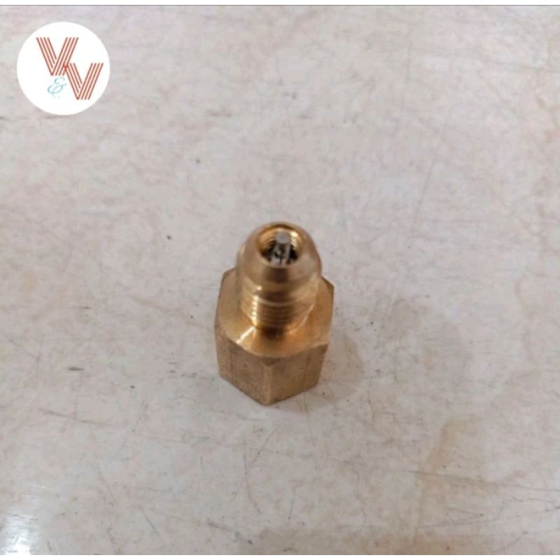 nepel sambungan/adapter dari tabung 134a ke selang R22
