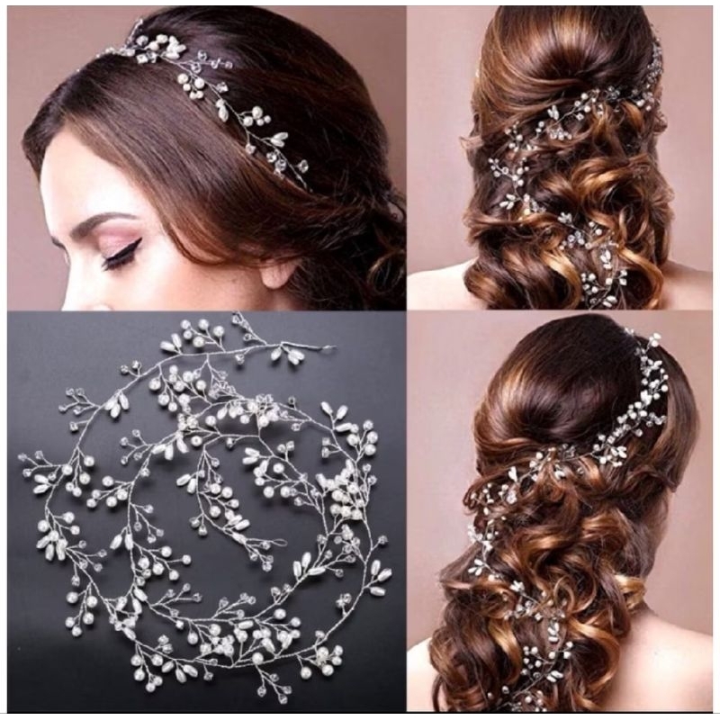 Hairpiece Hiasan Rambut Model Ranting Untuk Pengantin Headpice Mutiara Jepit Rambut Mutiara