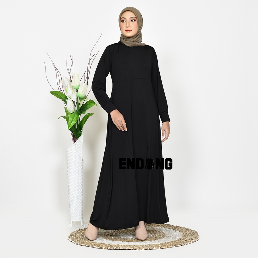 Gamis Manset Inner Lengan Panjang / Dalaman Kaftan Polos Jersey Premium