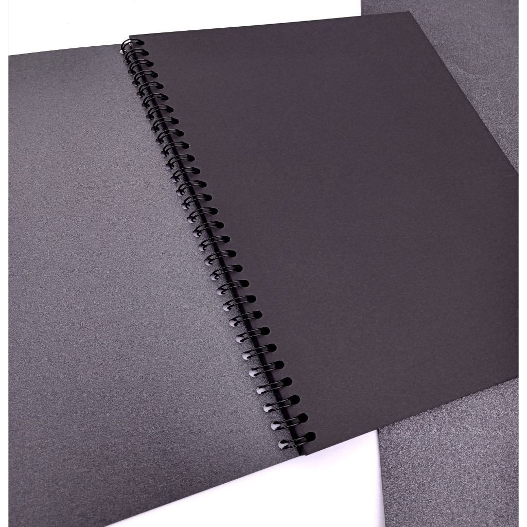 

[Whispers] NOTEBOOK BLACK PAPER/SKETCKBOOK BLACK PAPER/Buku Hitam Kertas Hitam A6/B6/A5/B5/A4