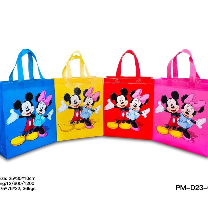 

KF7 Goodiebag karakter ulang tahun anak 25x35x1 Lusinan isi 12goodiebag ulang tahungoodiebag