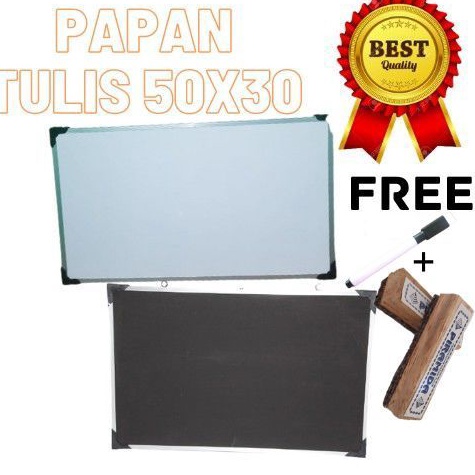 

KODE N54C Papan Tulis Bolak Balik Spidol Kapur Tulis 3X5cm Free Spidol Penghapus