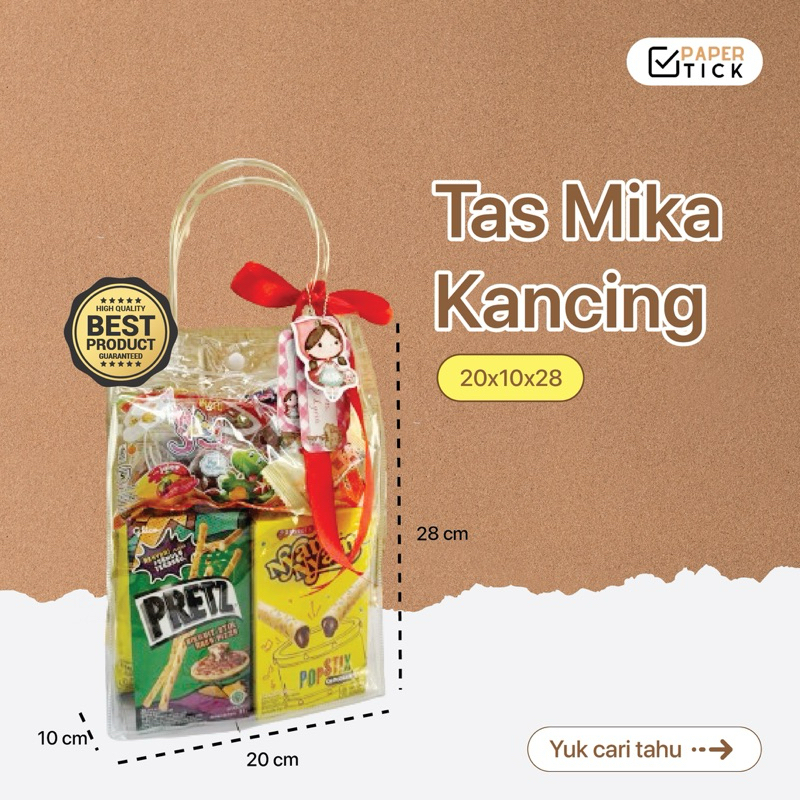 

Tas Mika Kancing 20x10x28 Goodie Bag Tas Mika Premium