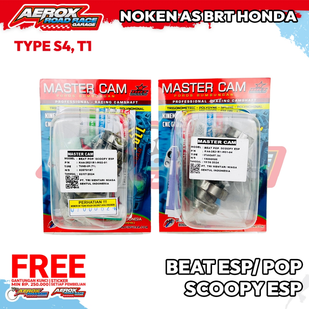 NOKEN AS RACING BRT Beat ESP Scoopy ESP Beat POP Starter Halus Master CAM BRT BEAT Camshaft Noken AS