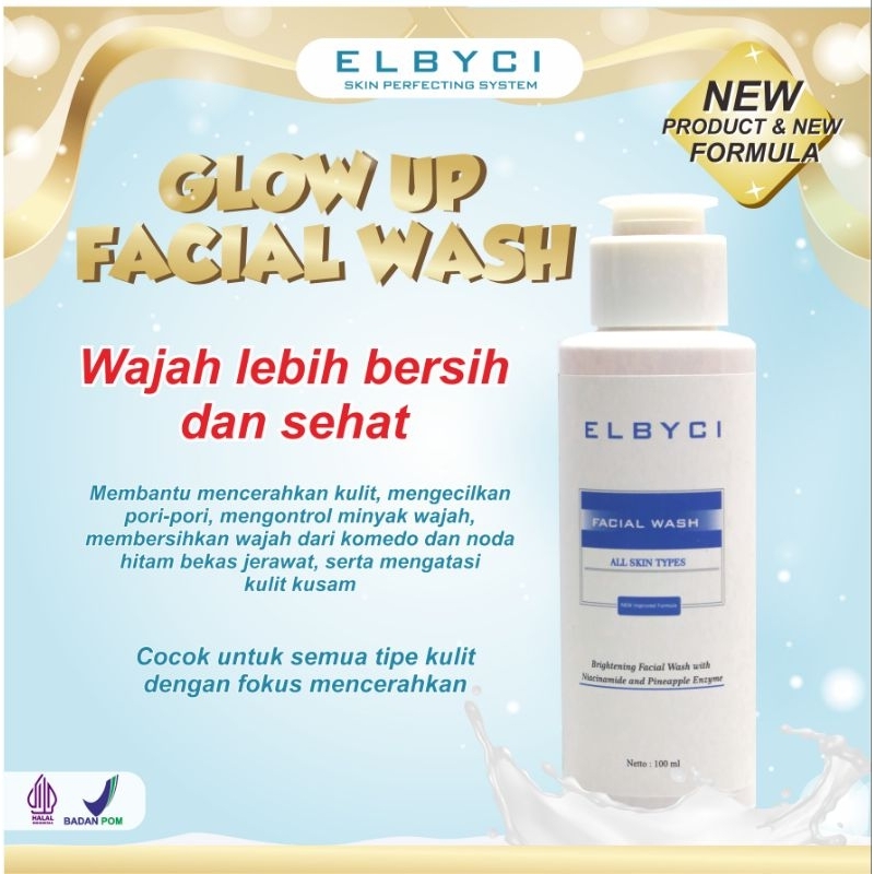 ELBYCI PAKET WAJAH GLOW UP MENCERAHKAN KULIT UNTUK GLOW UP