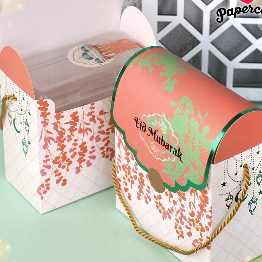 

Potongan 1 Pcs Box Lebaran Box Idul Fitri M uk 15x76x14 cm Muat 2 persegi Panjang 35 gr