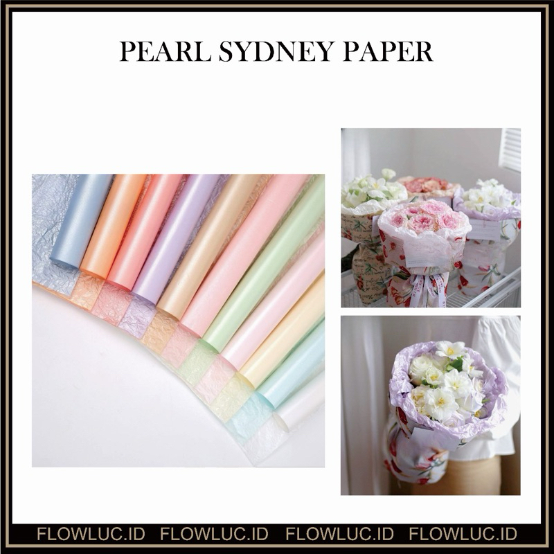 

Flower Wrapping Pearl Pearl Paper Sydney Tissue Waterproof Korean Pear Kertas Bunga Buket Florist Wrapping