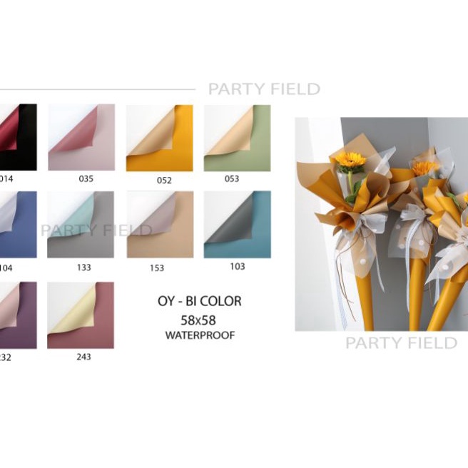 

KI3 1PAK2PCS OY2 kes bunga flower wrapping paper HH QUALITY