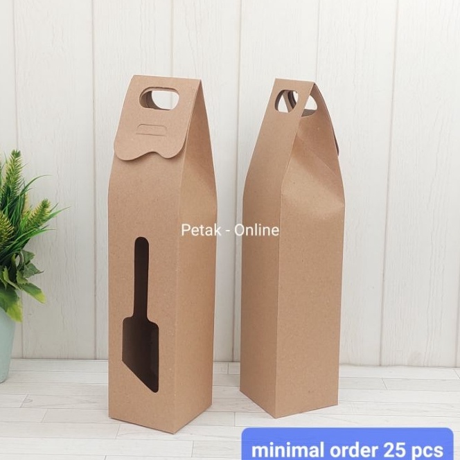 

Pilihan 25 Pcs Box Kraft 7x3 cm Box Kemasan Botol Tumbler Kraft Oval