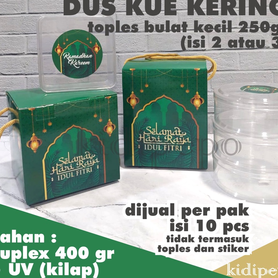 

Unggul DUS KUE KERING STOPLES 25 gr IDUL FITRI LEBARAN ISI 1