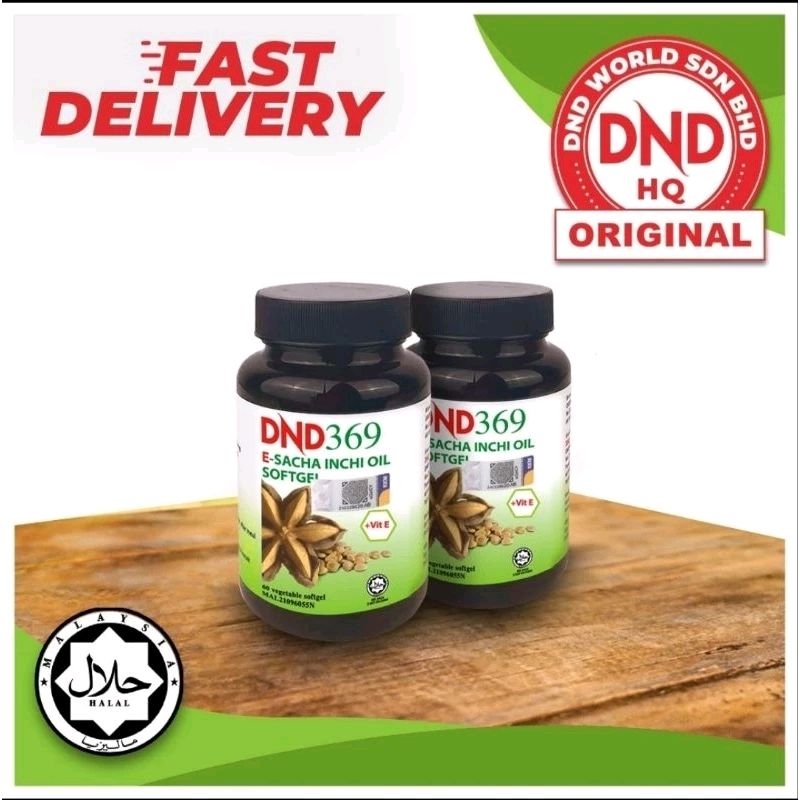 DND 369 E- SACHA INCHI OIL SOFTGEL OMEGA 369+ Vitamin E Bundling (isi 2 botol)