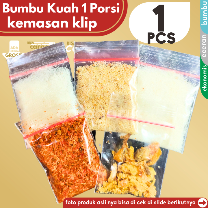 

Bumbu Kuah Boci Seblak Cuanki 1KLIP per Porsi by GG (Bisa COD/Grosir/Kargo)