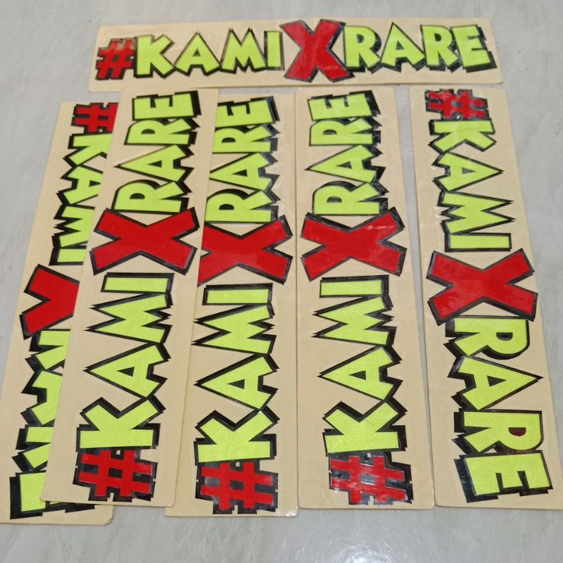 

sticker tulisan #kamixrare stabilo