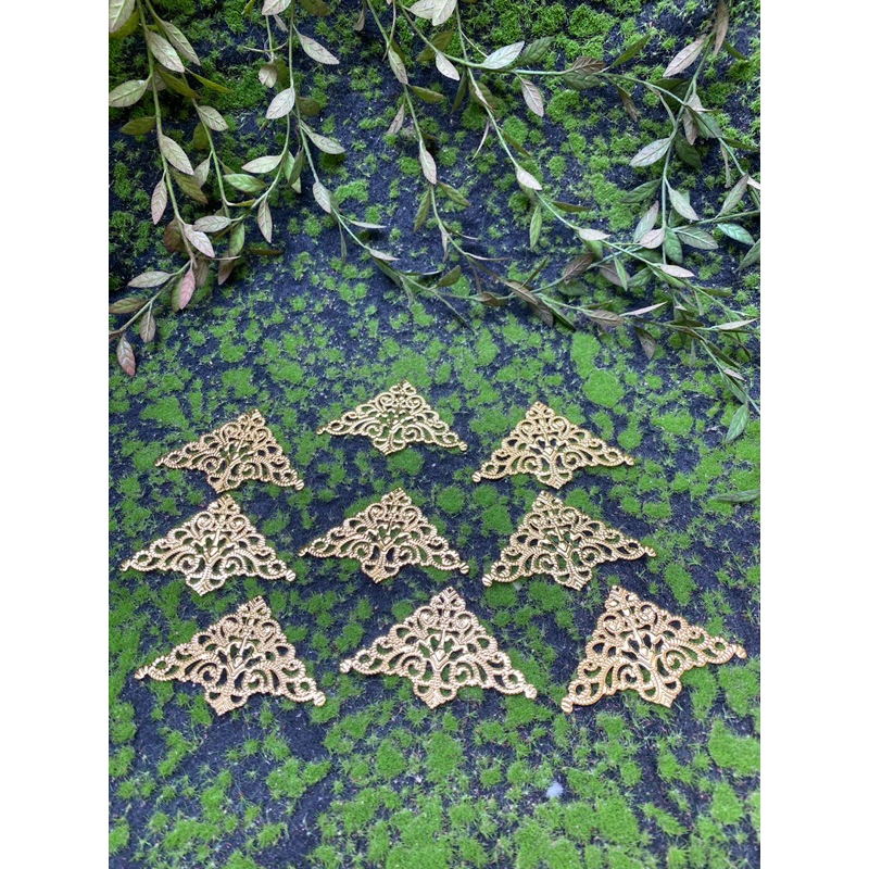 siku hantaran besar dan kecil seserahan hias mahar/lempengan siku sudut hiasan mika hantaran /charm 