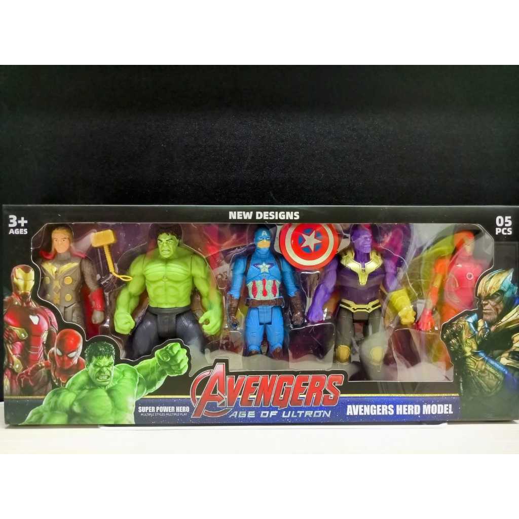 Mainan Between Robot Avengers isi 5 pcs Mainan Anak Figure 1 SET Mainan Robot Avengers