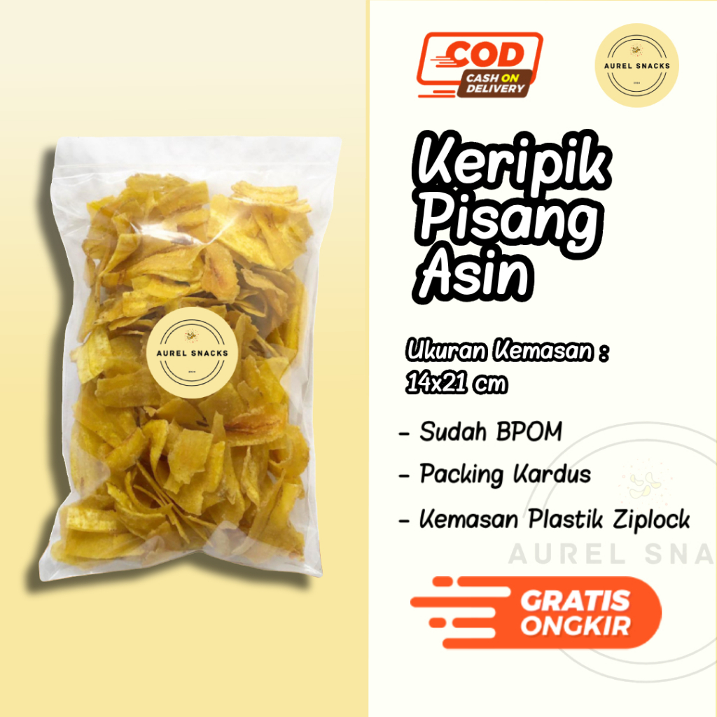 

Harga 5.000/10.000 Keripik Pisang Asin Gurih Renyah Aurel Snacks / Snack Grosir Kiloan Murah Meriah / Cemilan Camilan Jadul / Makanan Ringan