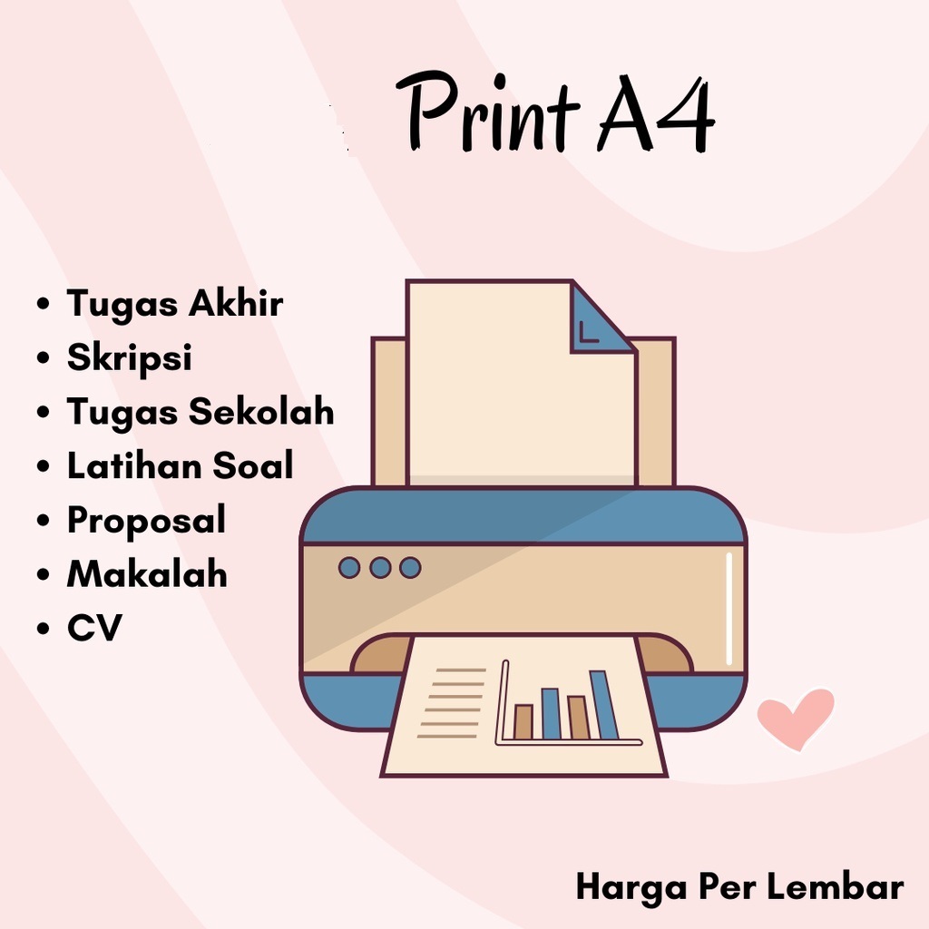 

PRINT/CETAK A4, DOKUMEN SKRIPSI, MAKALAH, PROPOSAL, TUGAS AKHIR, DLL, BW/FULL COLOR