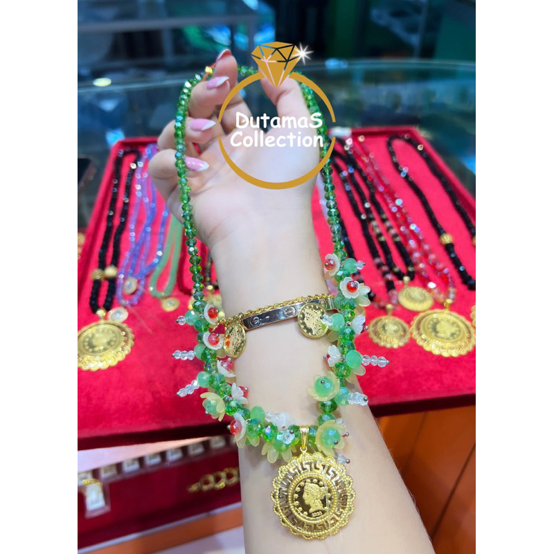 Liontin Koin motif Elizabeth Berat 2-4gram an Emas Asli Kadar 375% / 8k (GRATIS KALUNG BATU)