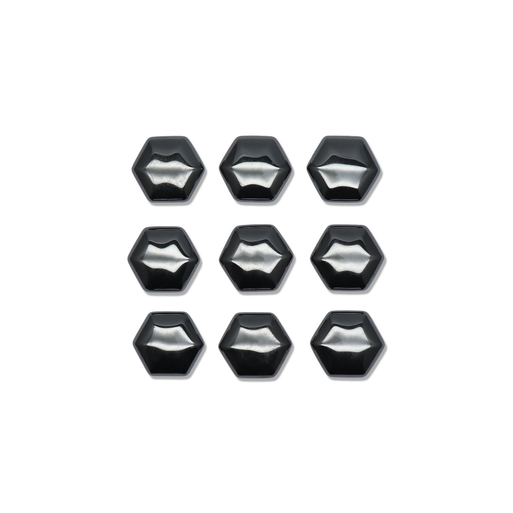 NATURAL HEMATITE HEXAGON | BATU HEMATITE | BATU HEMATITE ASLI BENTUK HEXAGON | PERMATA UNTUK PERHIAS