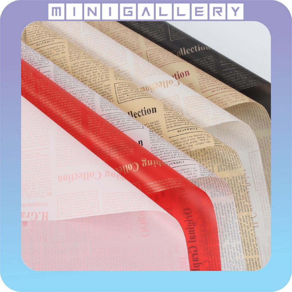 

Kertas Cellophane Buket Bunga Motif Koran Flower Wrapping Newspaper Pattern Paper Kraft KB6208