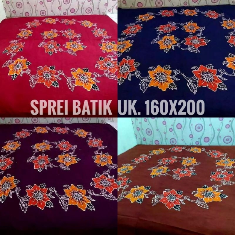 SPREI BATIK SIZE 160x200 | SEPREI BATIK CAP Pekalongan | SEPRAI KINTAKUN bahan adem