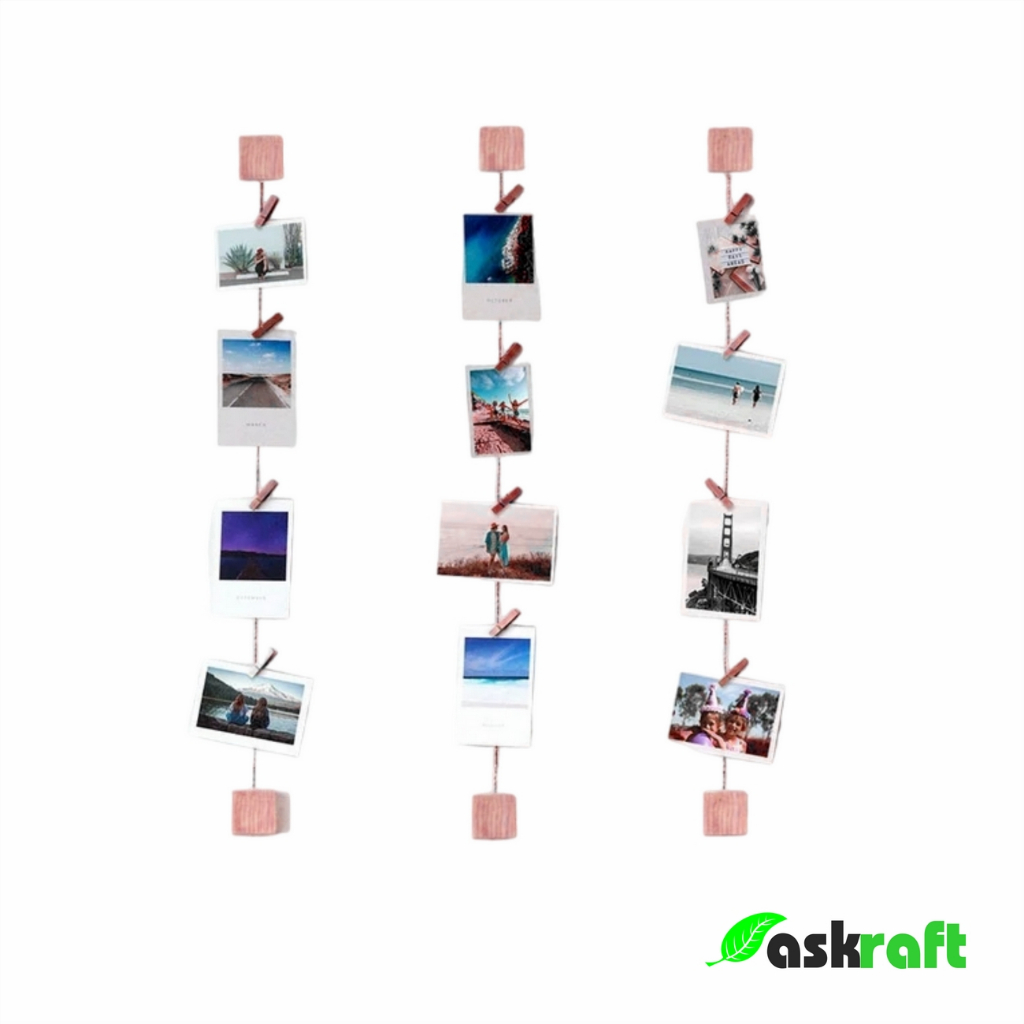 Askraft Tempat Gantungan Tali Holder Foto Polaroid Album