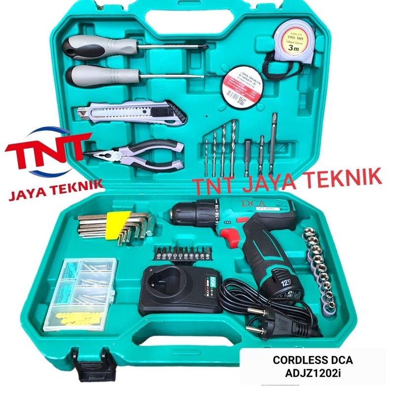 MESIN BOR BATERAI DCA ADJZ 1202i / MESIN BOR CORDLESS SET DCA ADJZ1202I / DCA BOR CORDLESS