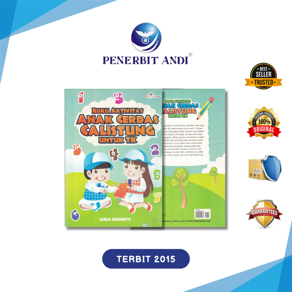 Penerbit Andi - Buku Aktivitas Anak Cerdas Calistung Untuk TK - Igrea Siswanto - Igrea Siswanto