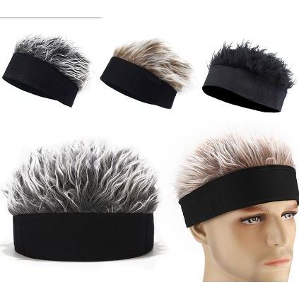 Wig Rambut Gaya Retro Hip-Hop / Topi Wig Model Rambut Pendek Pria Wanita