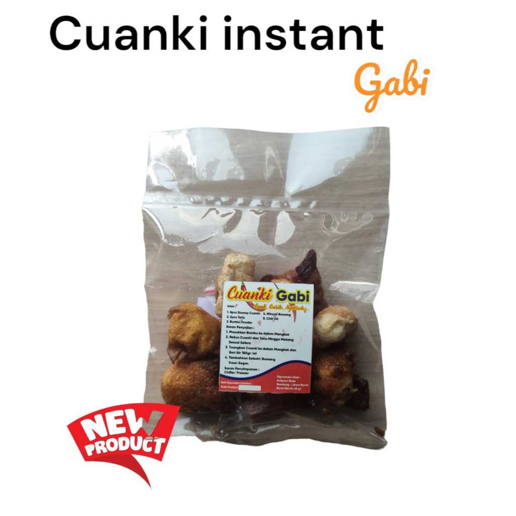 

Cuanki instant gabi kemasan 65g