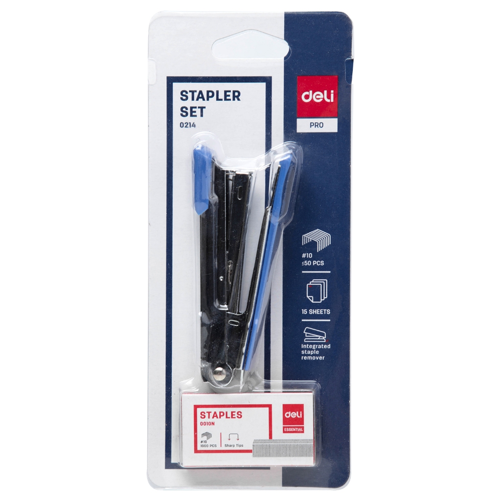 

Stapler + Refill Set 0214 DELI / Set Staples + isi / Stapler / Refill Stapler