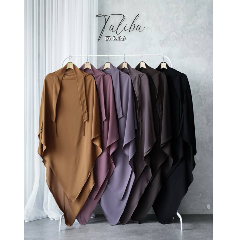Ready FK Calla Khizaanah FK Lula | French khimar jetblack Khizaanah sunnah