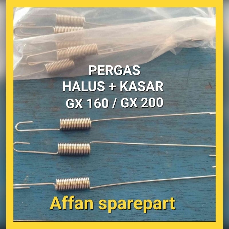 PERGAS HONDA GX 160 - GX 200 SPRING GOVERNOR GX 160 - GX 200 ( HALUS + KASAR ) ASLI TORAY