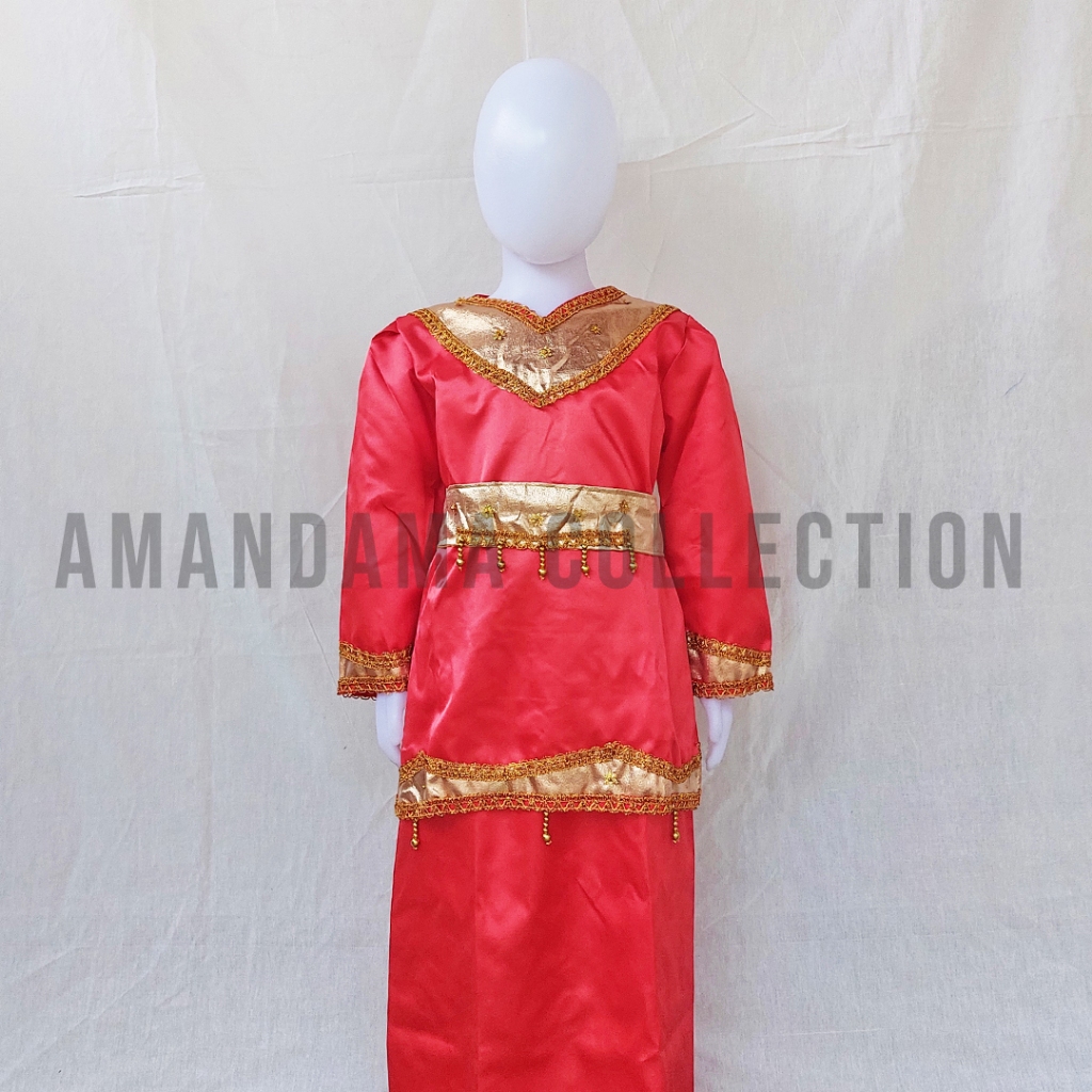 Baju Adat Minang Anak Perempuan - Baju Tari adat Minang anak Perempuan - Baju Karnaval Adat Minang A