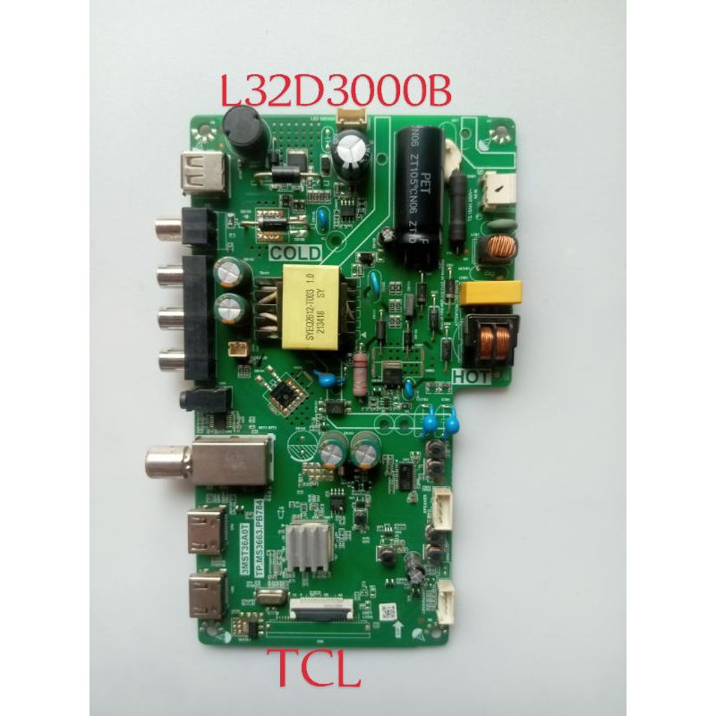 MB MAINBOARD  TV TCL DIGITAL L32D3000B SOKET KECIL