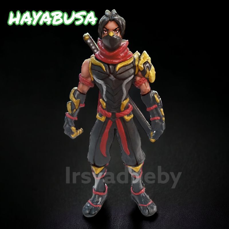 mainan miniatur statue action figure HAYABUSA mobile legends hand made