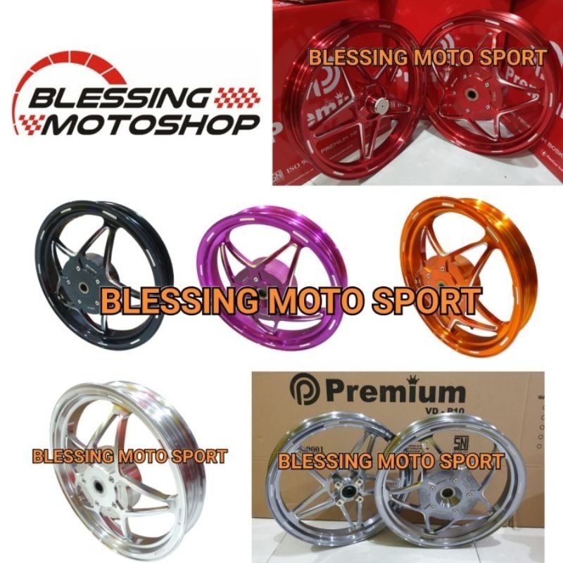 velg premium p5 vario110 velg premium bintang beat/ scoopy/scapy velg premium vspeed original 185x14