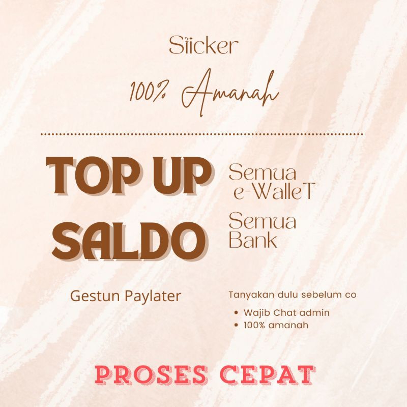 

sticker topup, sticker peylet ter