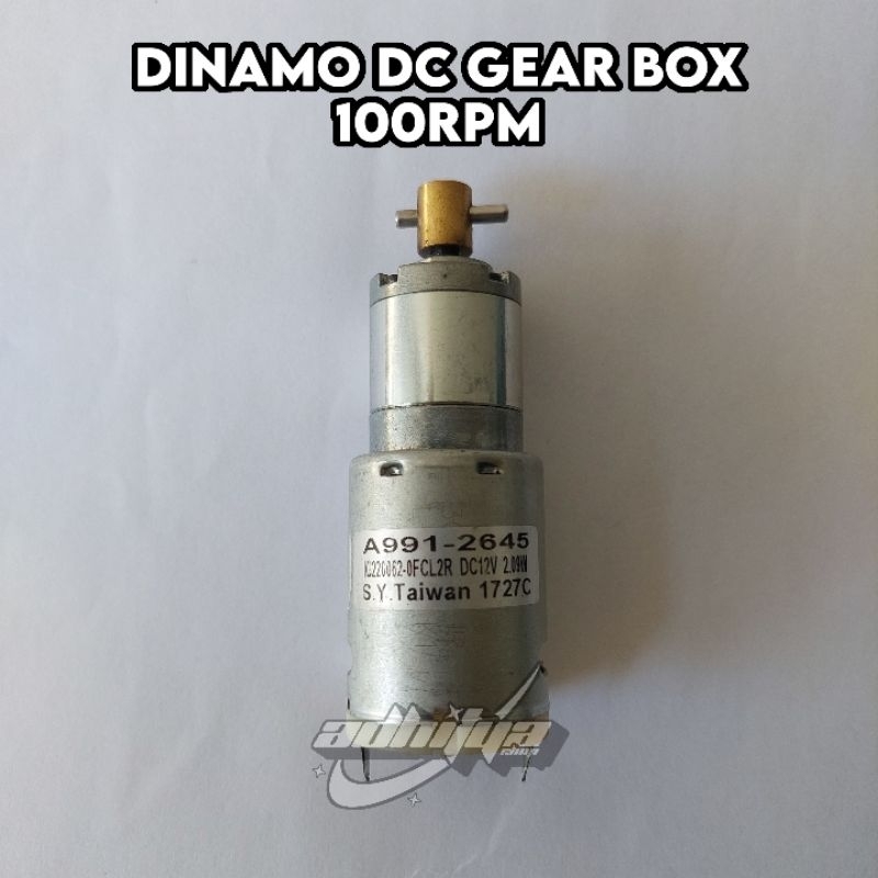 motor dinamo dc gearbox 3.7v 100rpm dinamo dc gear box