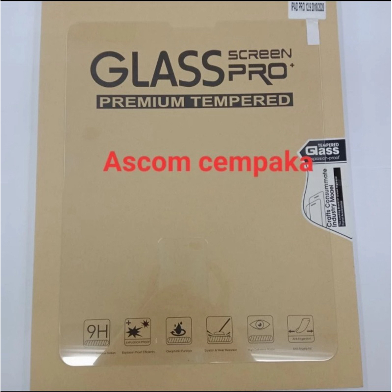 Tempered glass ipad pro 12.9 2018/ipad pro 12.9 2020 bening