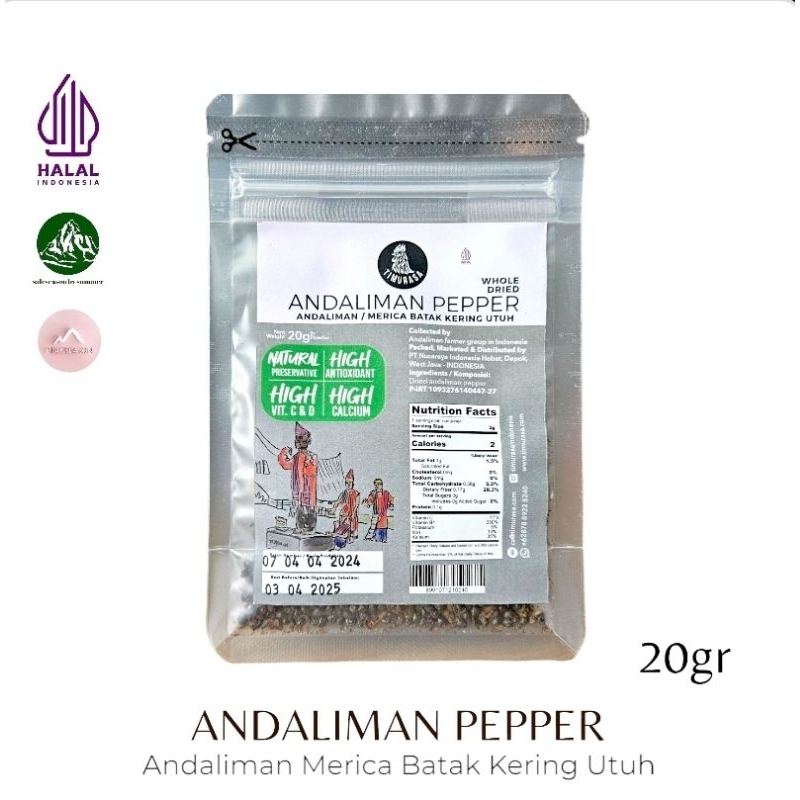 

Andaliman Pepper Merica Batak Timurasa 20gr