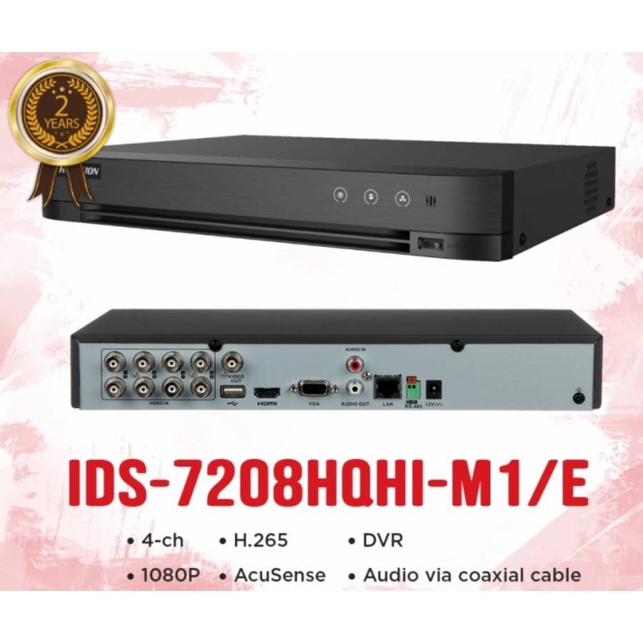 DVR 8 Channel HIKVISION iDS-7208HQHI-M1/E