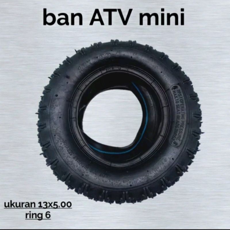 ban mini atv tubless ukuran 13x500-6 ring 6 original