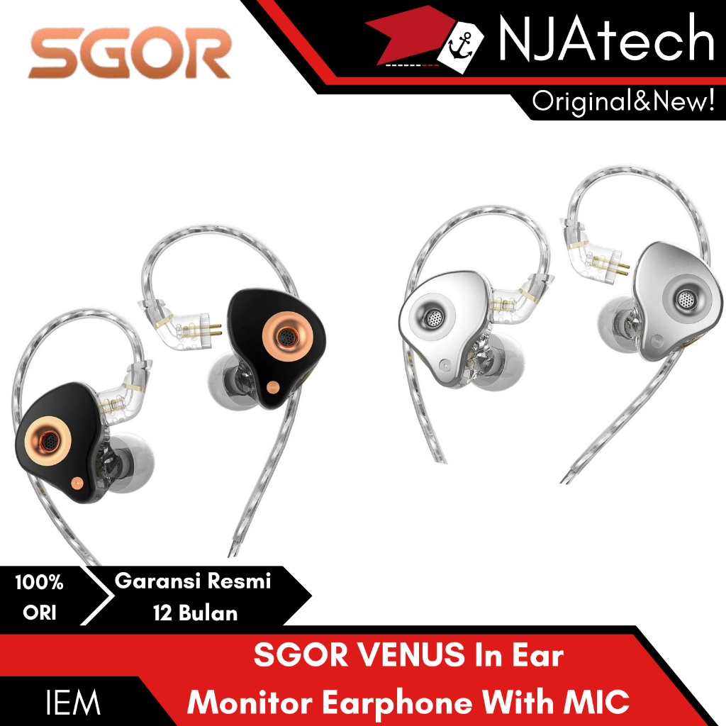 SGOR VENUS HiFi With MIC Dynamic Driver In Ear Monitor Earphone IEM
