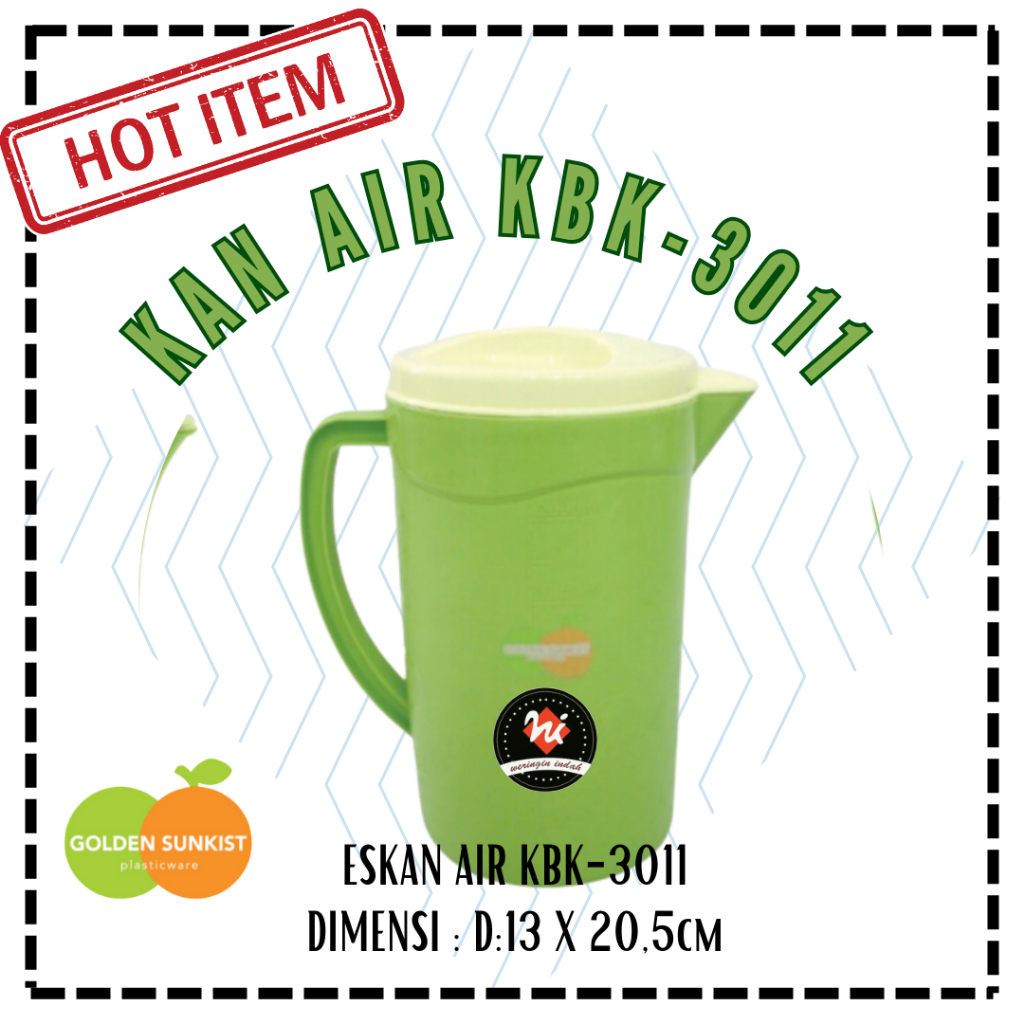 Eskan Air Golden Sunkist KBK-3011 , Kan Air Golden Sunkist, Teko Plastik Sunkist, Teko Air, Teko Jum